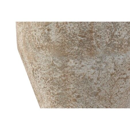 Vaso Home ESPRIT Bianco Marrone Metallo 23,5 x 23,5 x 30 cm