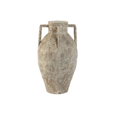 Vaso Home ESPRIT Bianco Metallo 21 x 21 x 37,5 cm