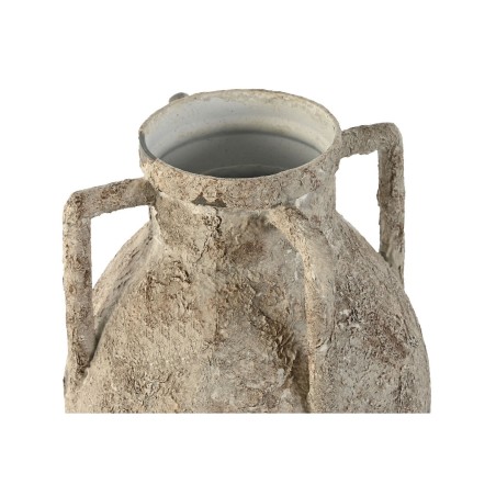 Vaso Home ESPRIT Bianco Metallo 21 x 21 x 37,5 cm