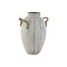 Vaso Home ESPRIT Bianco Metallo Corda 20 x 20 x 33 cm