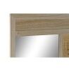 Appendiabiti con specchio Home ESPRIT Naturale Rattan Legno di paulownia Specchio 92 x 40 x 181 cm