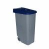 Secchio Spazzatura con Ruote Denox Azzurro 85 L 58 x 41 x 76 cm (2 Unità)