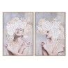 Quadro Home ESPRIT Fiori Moderno 70 x 3,5 x 100 cm (2 Unità)