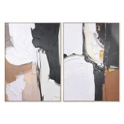 Quadro Home ESPRIT Astratto Moderno 103 x 4,5 x 143 cm (2 Unità)