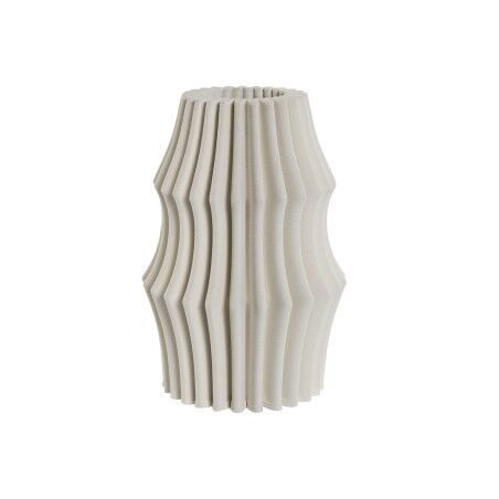 Vaso Home ESPRIT Bianco Gres Moderno 15 x 15 x 22,5 cm