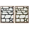 Quadro Home ESPRIT Azzurro Verde Moderno 60 x 3 x 75 cm (2 Unità)