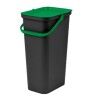 Secchio per Raccolta Differenziata Tontarelli Moda Nero Verde 24 L (6 Unità)
