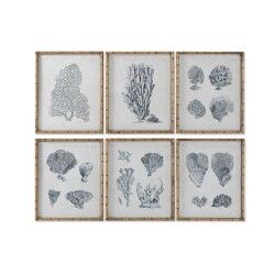 Quadro Home ESPRIT Grigio Mediterraneo 50 x 3 x 60 cm (6 Unità)