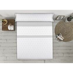 Set di Lenzuola Tejidos Reina Grigio chiaro Singolo