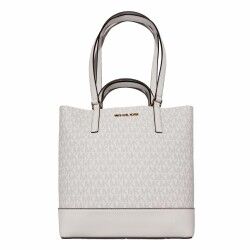Borsa a Spalla Michael Kors Kelli Bianco 30 x 27 x 9 cm
