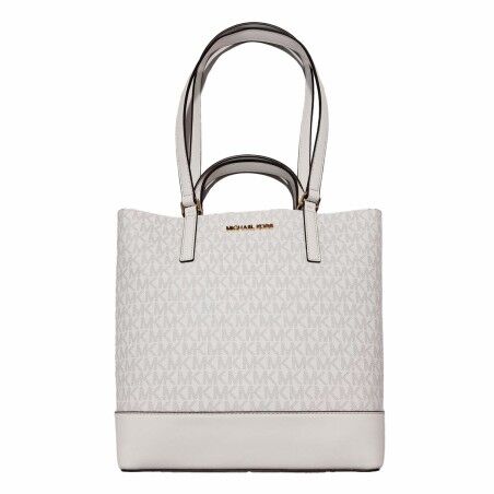 Borsa a Spalla Michael Kors Kelli Bianco 30 x 27 x 9 cm