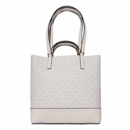 Borsa a Spalla Michael Kors Kelli Bianco 30 x 27 x 9 cm