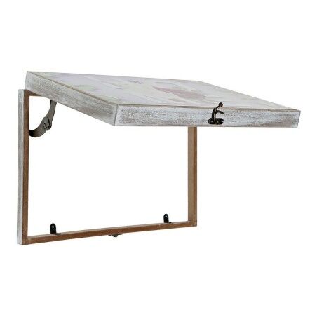 Scatola Decorativa DKD Home Decor Rosa Lilla Legno MDF Tropicale Contatore (2 Unità)