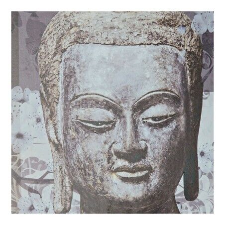 Scatola Decorativa DKD Home Decor Grigio Legno MDF Buddha Contatore (2 Unità)