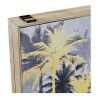 Scatola Decorativa DKD Home Decor Nero Dorato Legno MDF Palme Tropicale Contatore (2 Unità)
