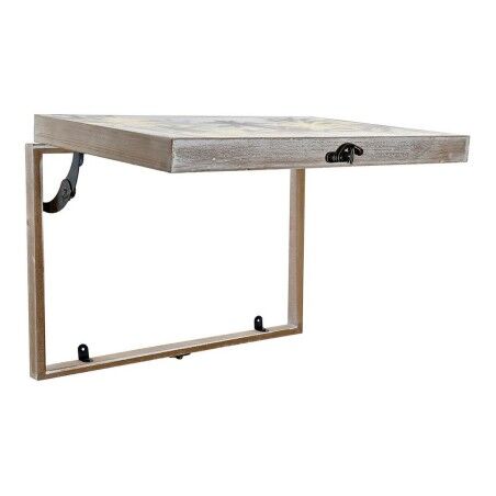 Scatola Decorativa DKD Home Decor Nero Dorato Legno MDF Palme Tropicale Contatore (2 Unità)