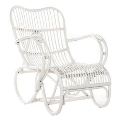 Sedia a Dondolo DKD Home Decor Bianco 75 x 85 x 85 cm