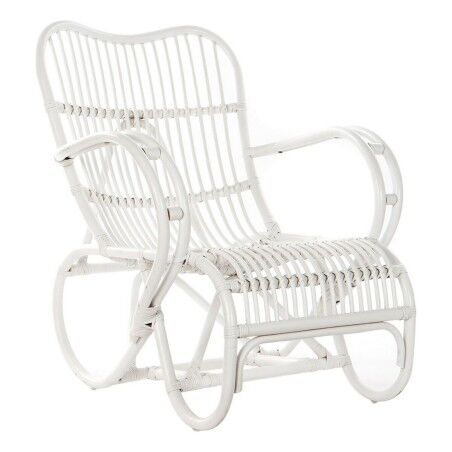 Sedia a Dondolo DKD Home Decor Bianco 75 x 85 x 85 cm