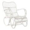 Sedia a Dondolo DKD Home Decor Bianco 75 x 85 x 85 cm