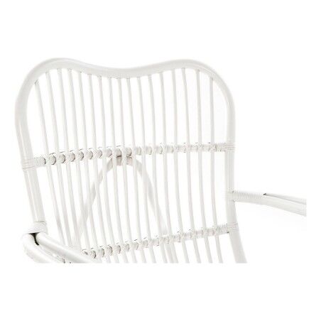 Sedia a Dondolo DKD Home Decor Bianco 75 x 85 x 85 cm