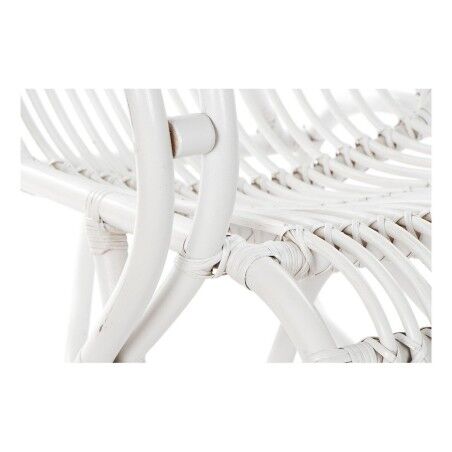 Sedia a Dondolo DKD Home Decor Bianco 75 x 85 x 85 cm