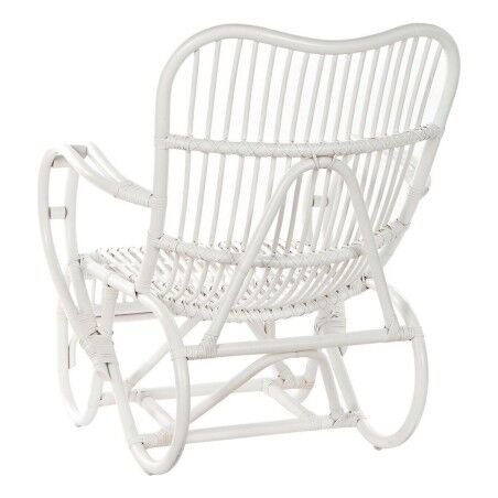 Sedia a Dondolo DKD Home Decor Bianco 75 x 85 x 85 cm