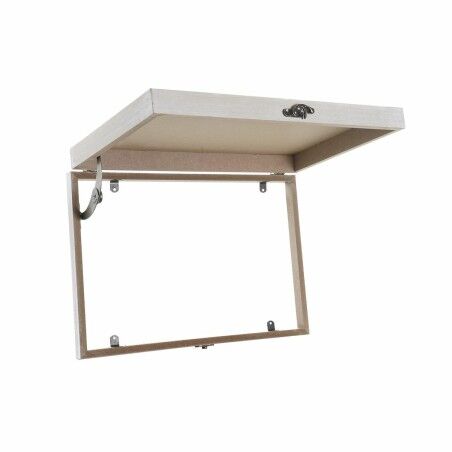 Scatola Decorativa DKD Home Decor Bianco Multicolore Legno MDF Tropicale Selvaggio Contatore (2 Unità)