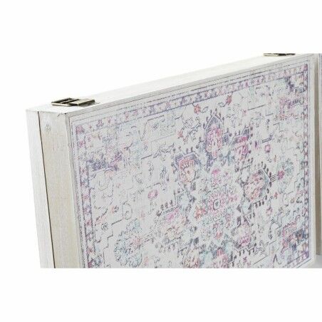 Scatola Decorativa DKD Home Decor Multicolore Legno MDF Etnico Arabo Contatore (2 Unità)