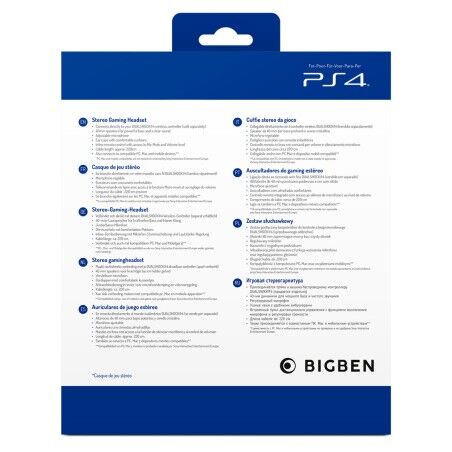 Auricolari con Microfono Gaming Big Ben Interactive PS4OFHEADSETV3WHITE Bianco Nero/Bianco
