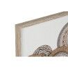 Tela Home ESPRIT Bianco Naturale Boho 70 x 3 x 50 cm (2 Unità)