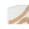 Tela Home ESPRIT Bianco Naturale Boho 60 x 3 x 80 cm (2 Unità)