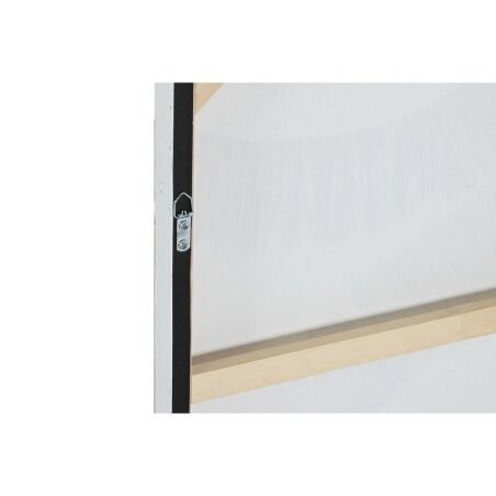 Tela Home ESPRIT Bianco Naturale Boho 60 x 3 x 80 cm (2 Unità)