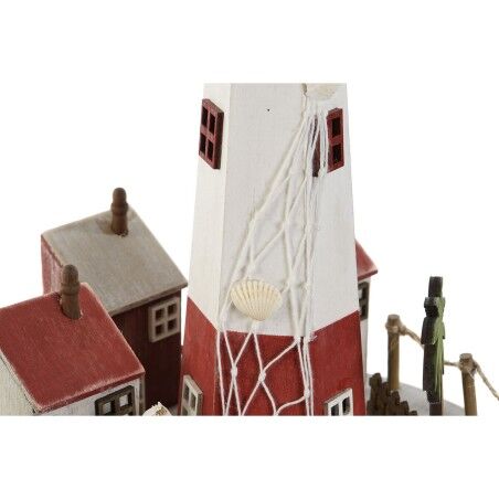 Decorazione luminosa Home ESPRIT Legno Alluminio Faro 20 x 20 x 30,5 cm (2 Unità)