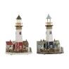 Decorazione luminosa Home ESPRIT Legno Alluminio Faro 20 x 20 x 30,5 cm (2 Unità)