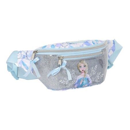 Marsupio Frozen Memories Azzurro Bianco Argentato 23 x 12 x 9 cm