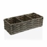 Cestino Multiuso Versa 15,2 x 10,2 x 35,6 cm 3 Compartimenti Grigio