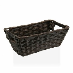 Cestino Multiuso Versa 17 x 11,5 x 29 cm Con manici Marrone scuro