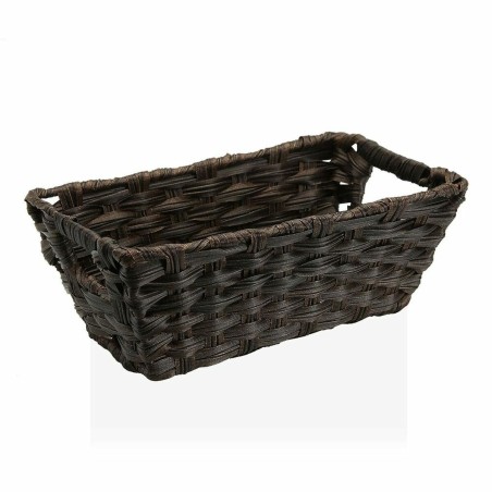 Cestino Multiuso Versa 17 x 11,5 x 29 cm Con manici Marrone scuro