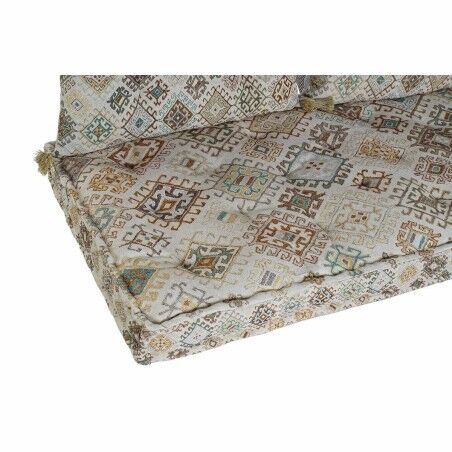 Divano a 2 Piazze DKD Home Decor Giallo Marrone Beige 145 x 76 x 13 cm
