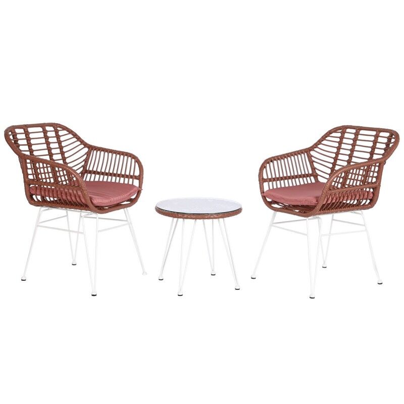 Tavolo con 2 sedie DKD Home Decor 56 x 57,5 x 82 cm Tavolo con 2 sedie DKD Home Decor 56 x 57,5 x 82 cm
