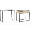 Tavolino da Caffè DKD Home Decor Nero Naturale 60 x 30 x 50 cm