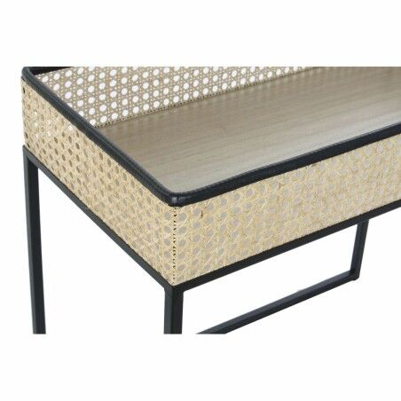 Tavolino da Caffè DKD Home Decor Nero Naturale 60 x 30 x 50 cm