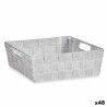 Cestino Multiuso Kipit A3-693109 Bianco Stoffa 3 L 23 x 8 x 27 cm 27 x 8 x 23 cm (48 Unità)
