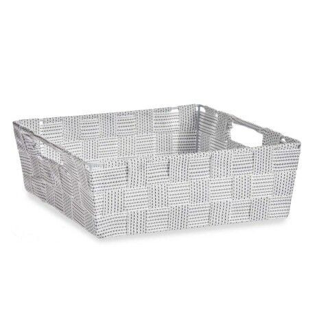 Cestino Multiuso Kipit A3-693109 Bianco Stoffa 3 L 23 x 8 x 27 cm 27 x 8 x 23 cm (48 Unità)