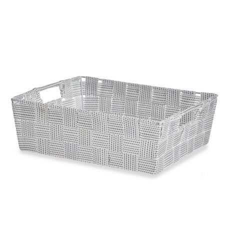 Cestino Multiuso Kipit A3-693109 Bianco Stoffa 3 L 23 x 8 x 27 cm 27 x 8 x 23 cm (48 Unità)