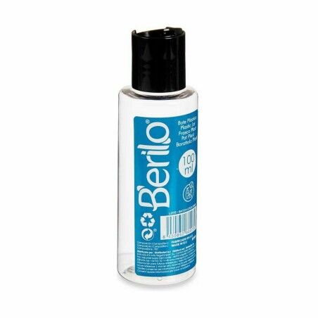 Dispenser da Viaggio per Liquidi Berilo SE1541-VERTIDOR Nero Trasparente Plastica 100 ml (24 Unità)