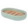 Portasapone Berilo B5456BC-4 - 456 Menta Resina Bambù 12,5 x 2,5 x 8,5 cm (6 Unità)