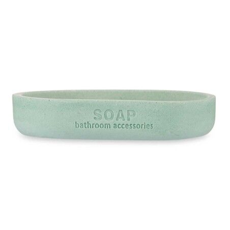 Portasapone Berilo B5456BC-4 - 456 Menta Resina Bambù 12,5 x 2,5 x 8,5 cm (6 Unità)
