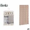 Tenda da Doccia Berilo Art Nouveau Bianco Bronce Plastica 180 x 180 x 0,008 cm (12 Unità)