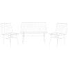 Mobili da giardino Home ESPRIT Bianco 115 x 53 x 83 cm (4 Pezzi)
